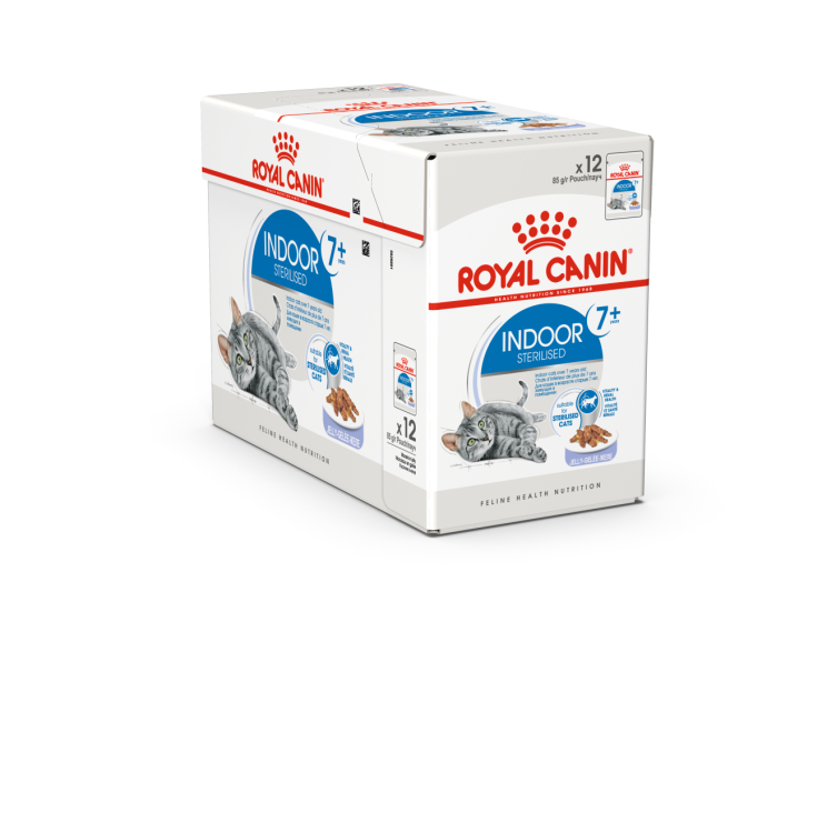 Royal Canin Feline Health Nutrition Indoor 7+ Jelly - Box of 12