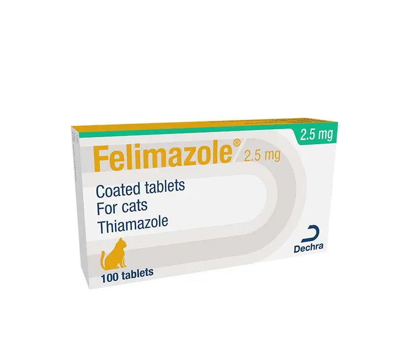 Felimazole Coated Tablets (Methimazole/Thiamazole) 2.5mg