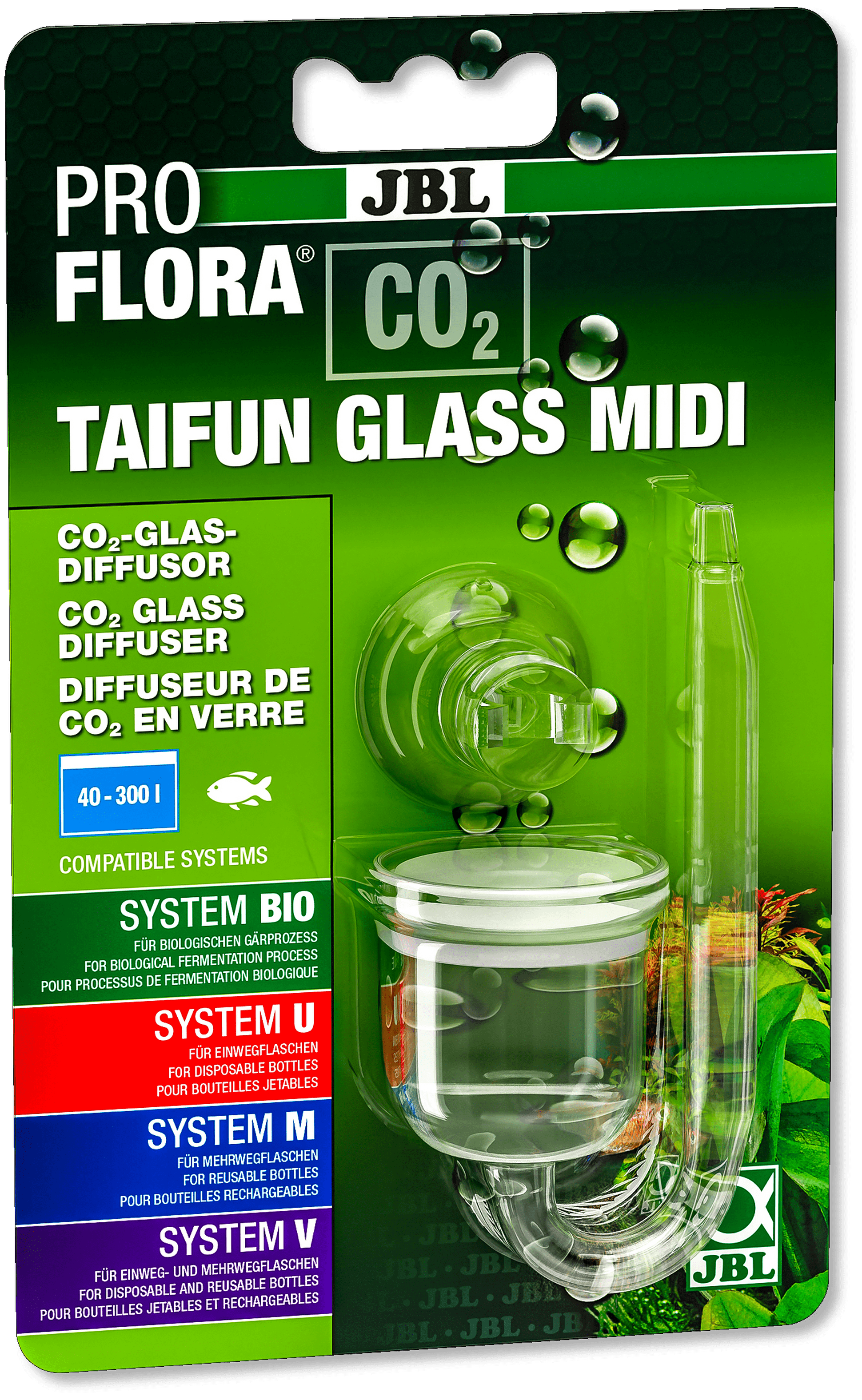 JBL ProFlora CO2 Diffuser – Ultimate Glass CO2 System for Aquariums