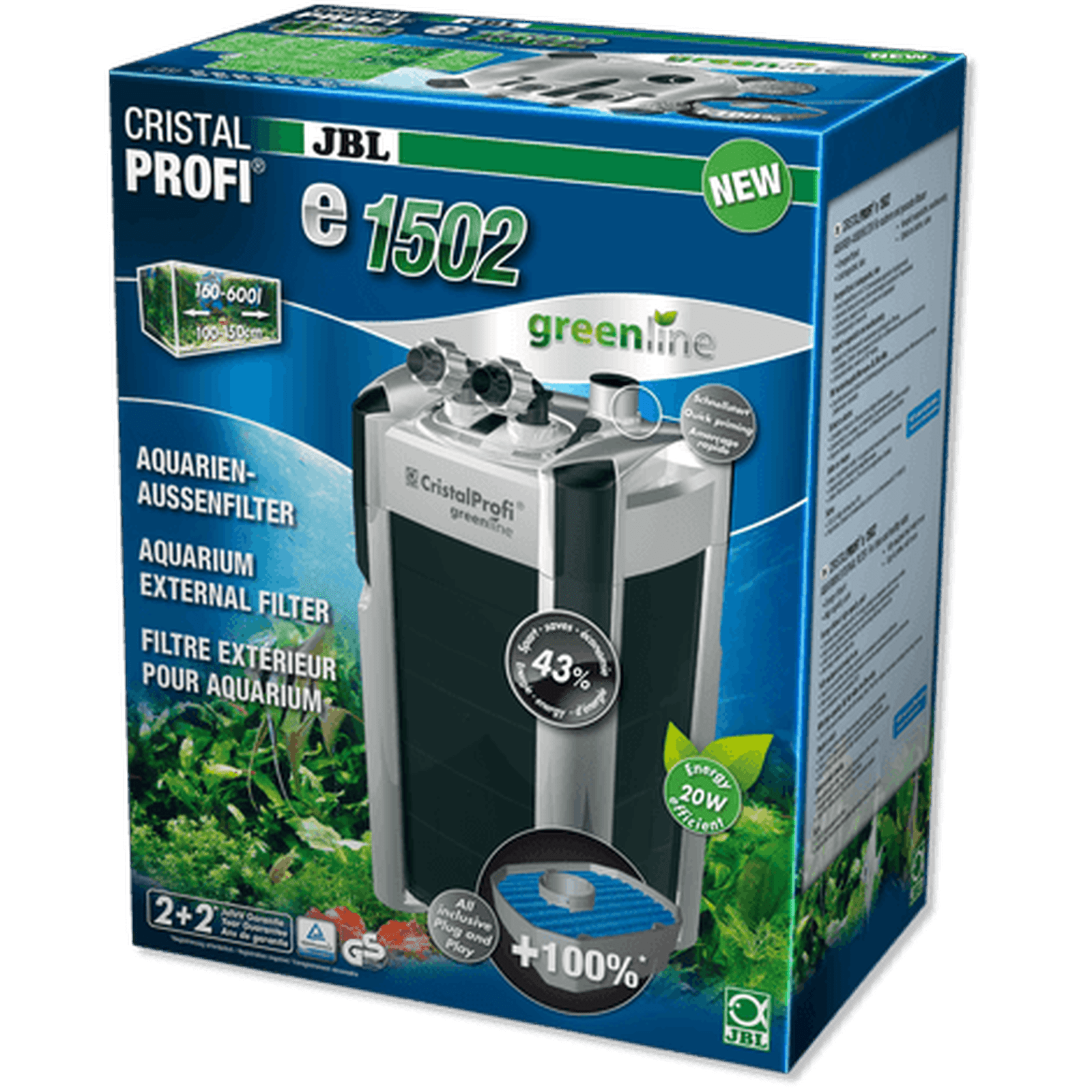 JBL Cristalprofi E1502 Greenline Uk-plug