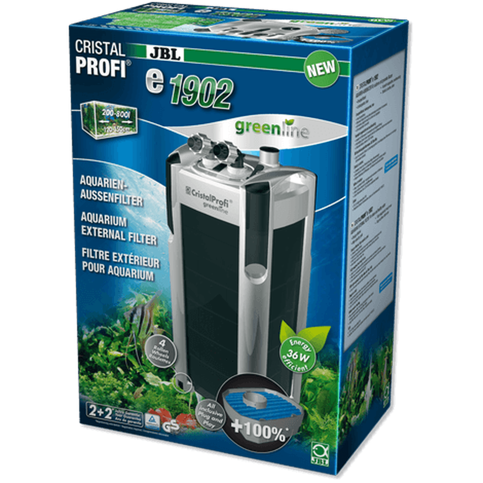JBL Cristalprofi E1902 Greenline Uk-plug