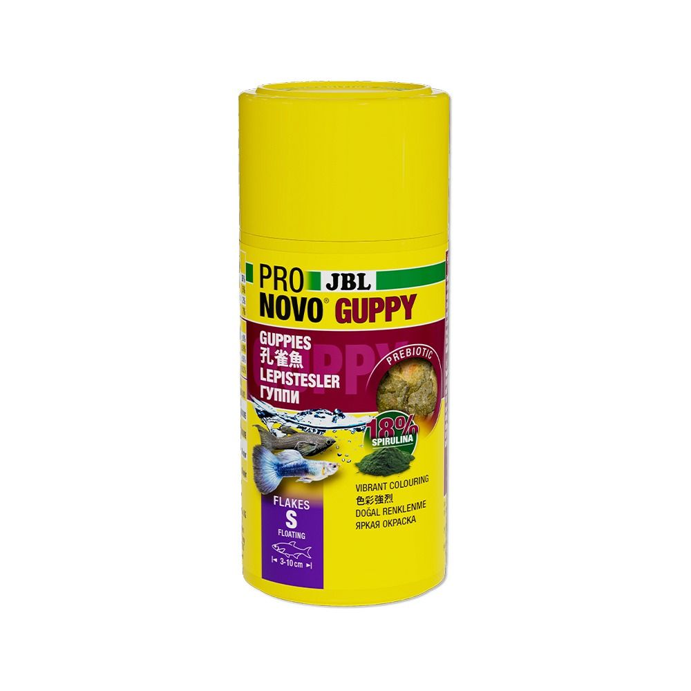 JBL Pronovo Guppy Flakes Fish Food - Small - 100 ml