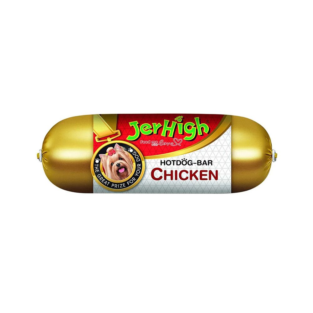Jerhigh Hot Dog Bar Chicken Flavor Dog Treat - 150 g