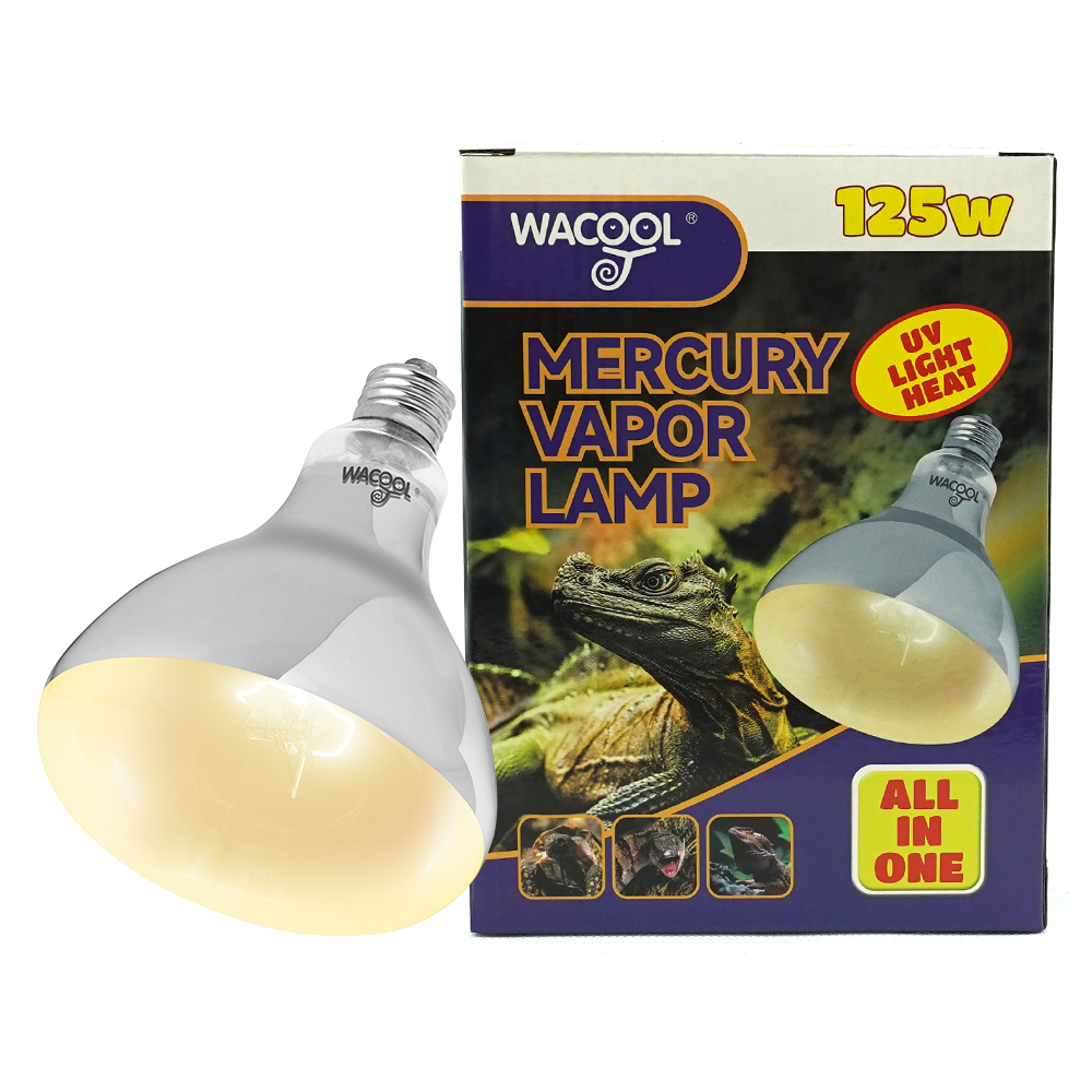 Wacool All in One UV Light Heat Mercury Vapor Lamp 125W