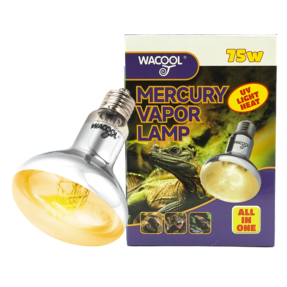 Wacool All in One UV Light Heat Mercury Vapor Lamp 75W