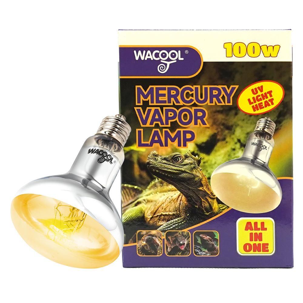 Wacool All in One UV Light Heat Mercury Vapor Lamp 100W