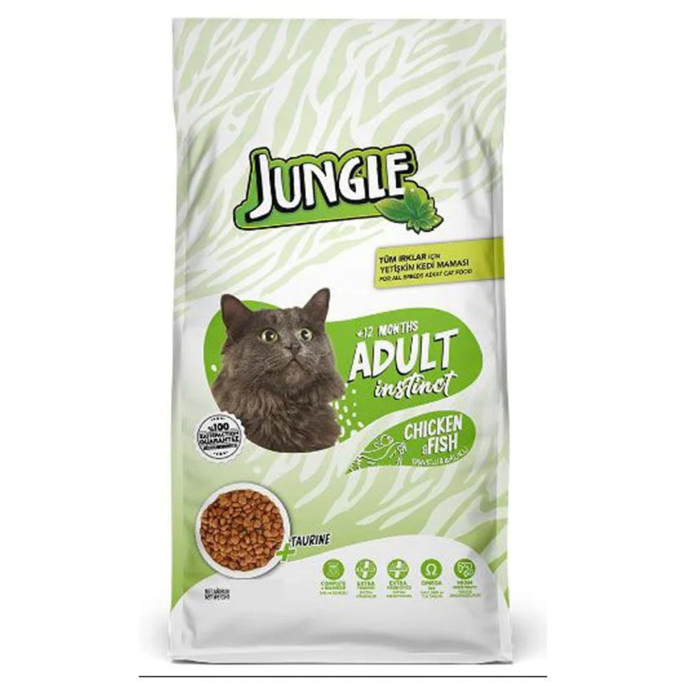 Jungle Adult Cat Food with Chicken-Fish 1.5 Kg