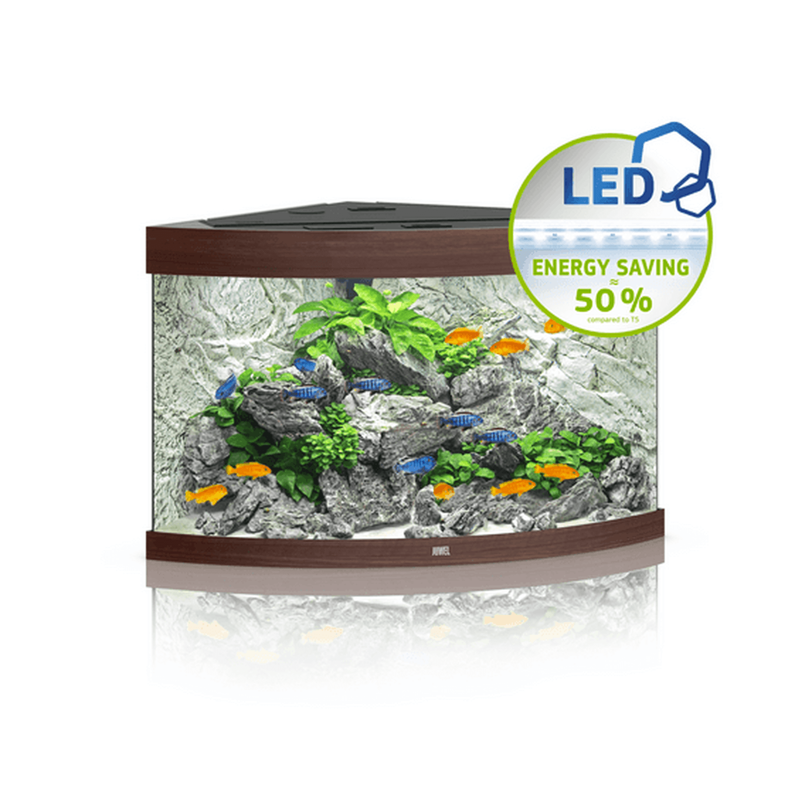 JUWEL Trigon 190 LED - Dark wood