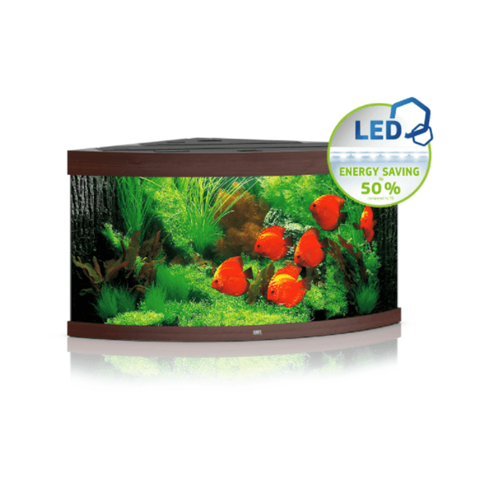 JUWEL Trigon 350 LED - Dark Wood