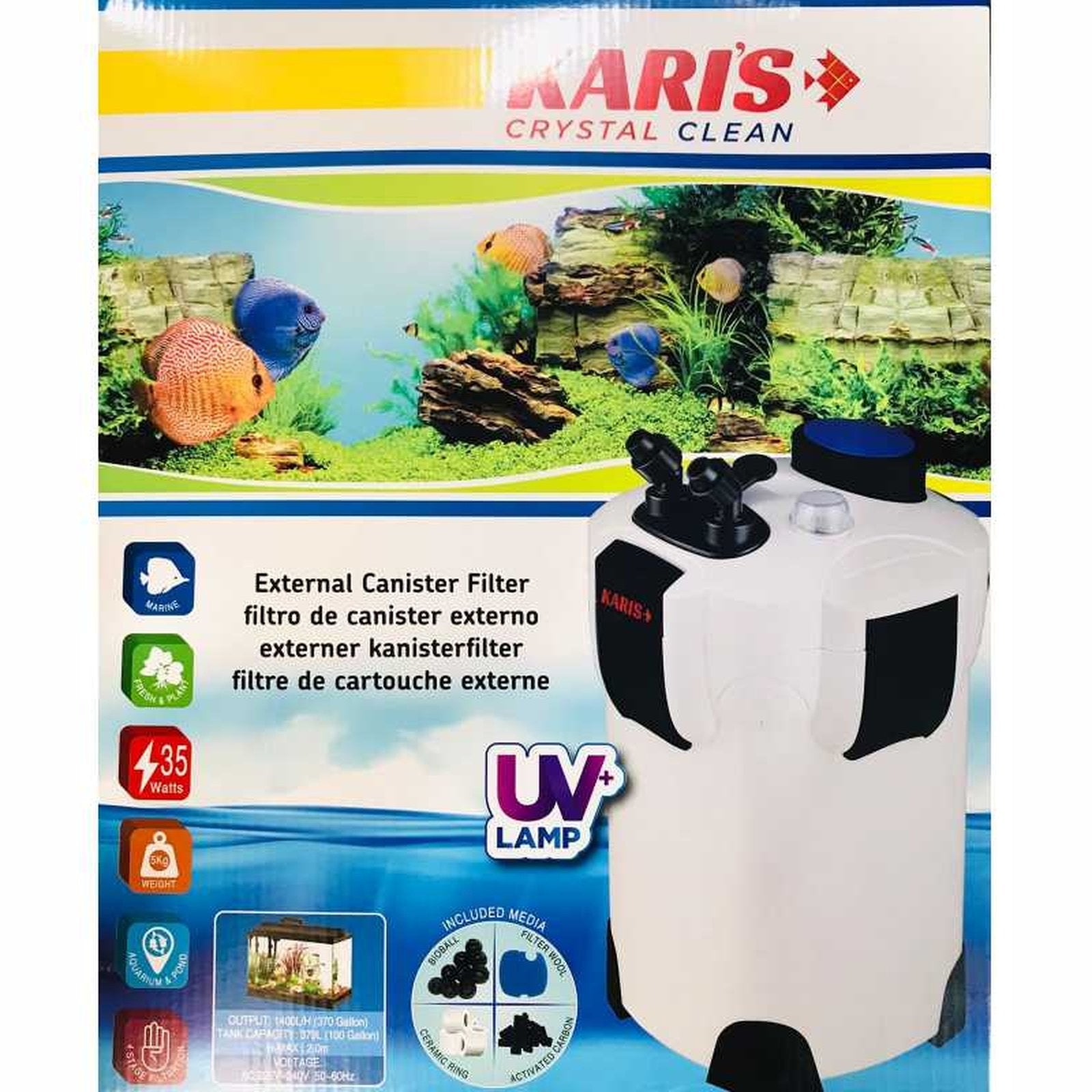 Karis Crystal Clean External Canister Filter UV+ Lamp