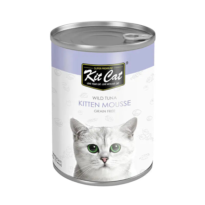 KIT CAT WILD TUNA KITTEN MOUSSE CANNED CAT FOOD 400G
