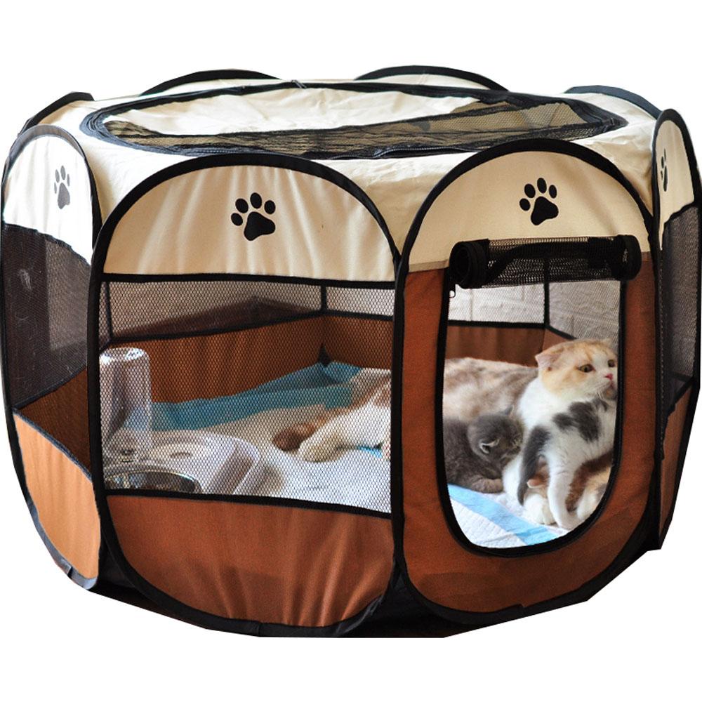 Portable Folding Puppy Kennel – Safe Travel Crate for Dogs