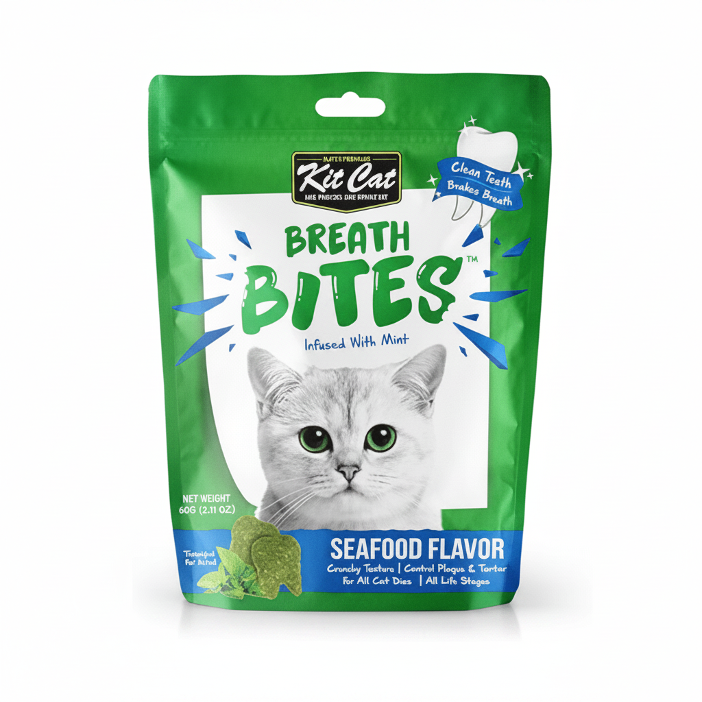 Kit Cat Breath Bites Seafoods Flavor 60g