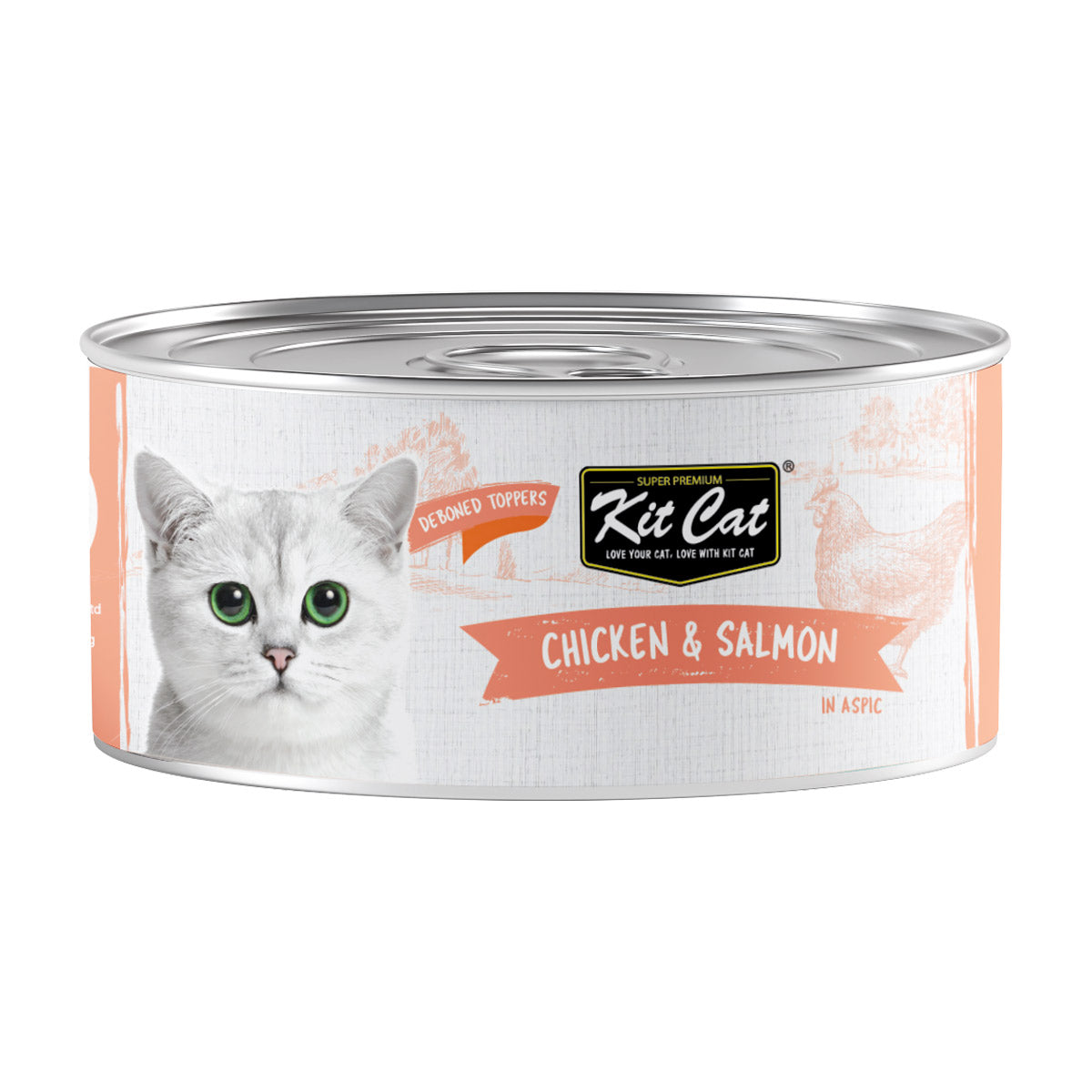 Kit Cat Chicken & Salmon Cat Meal Topper 80g