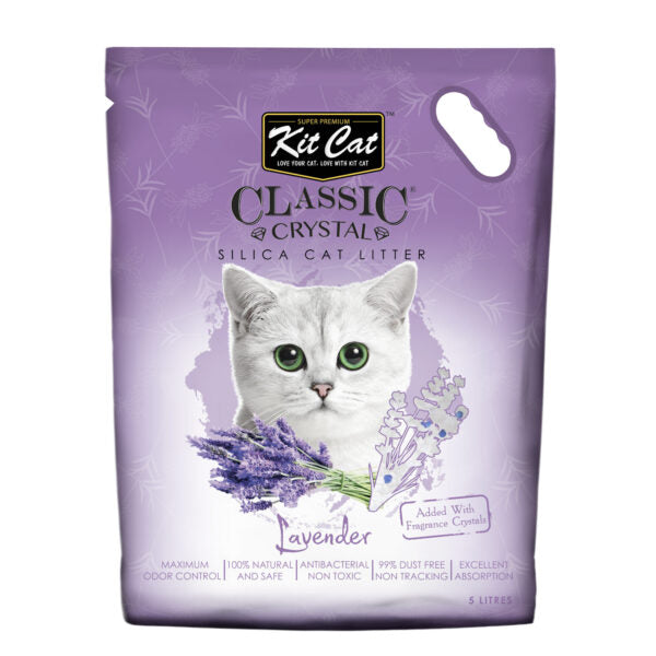 Kit Cat Classic Crystal Cat Litter – Lavender (5 Liters)
