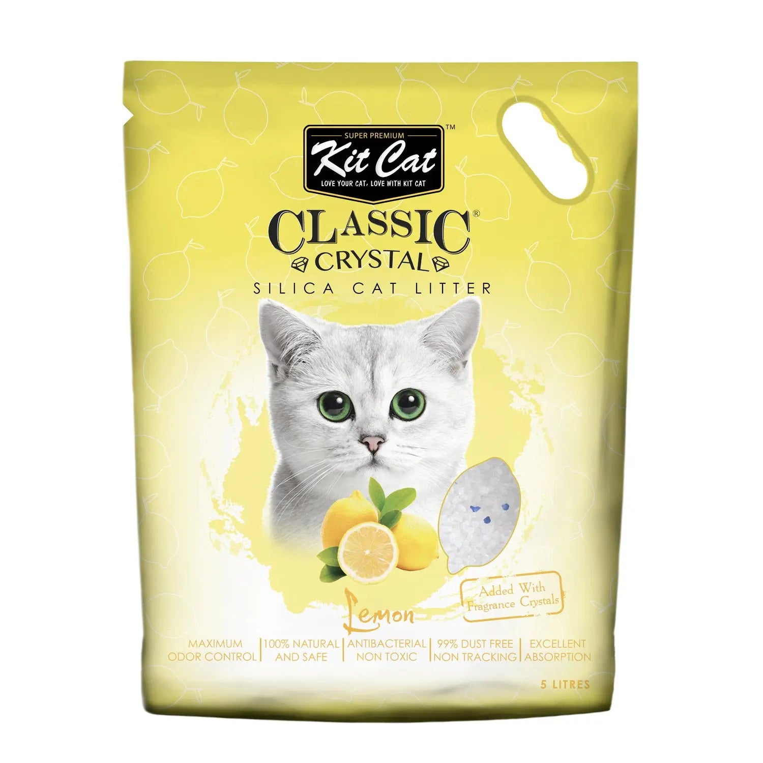 KIT CAT CLASSIC CRYSTAL CAT LITTER 5 LITRES