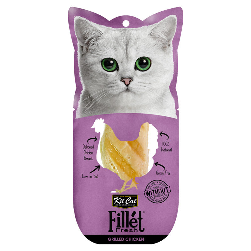 Kit Cat Fillet Fresh Grilled Chicken Cat Treats 30G