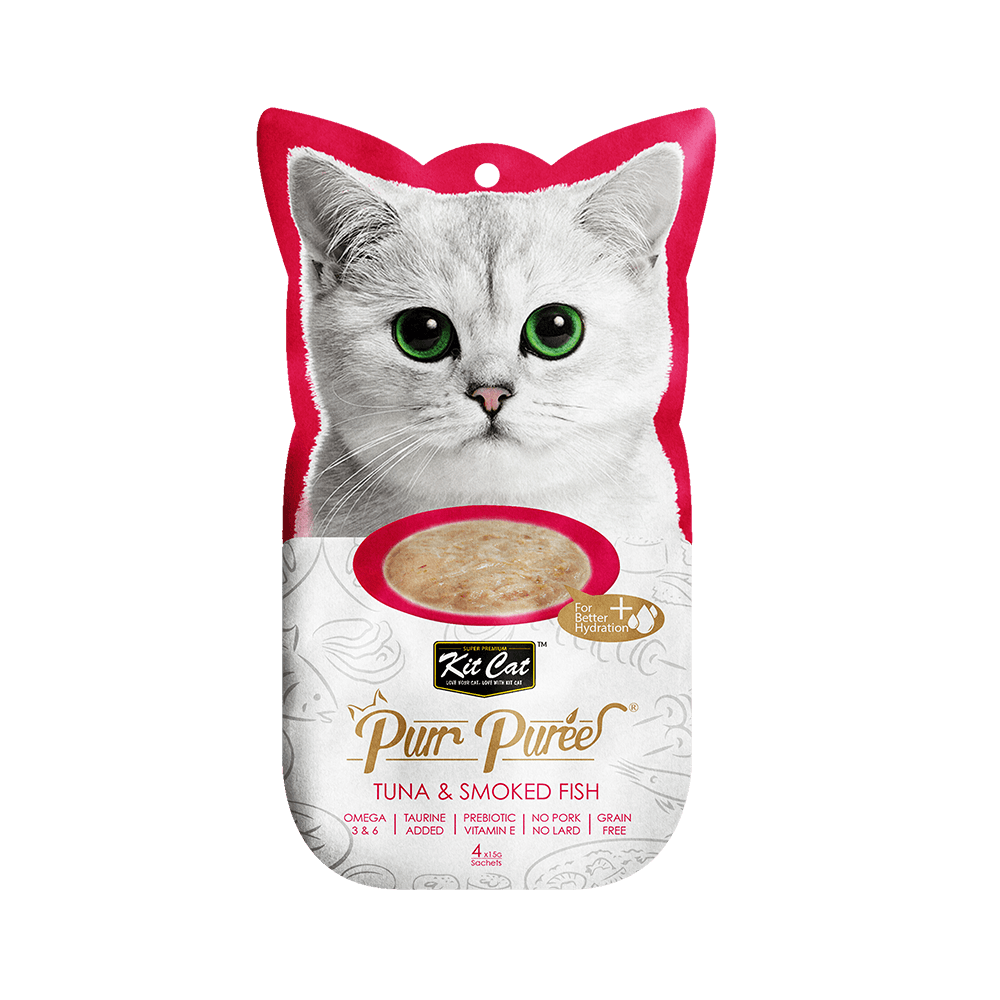 Kit Cat Purr Puree Tuna & Smoked Fish Cat Treats