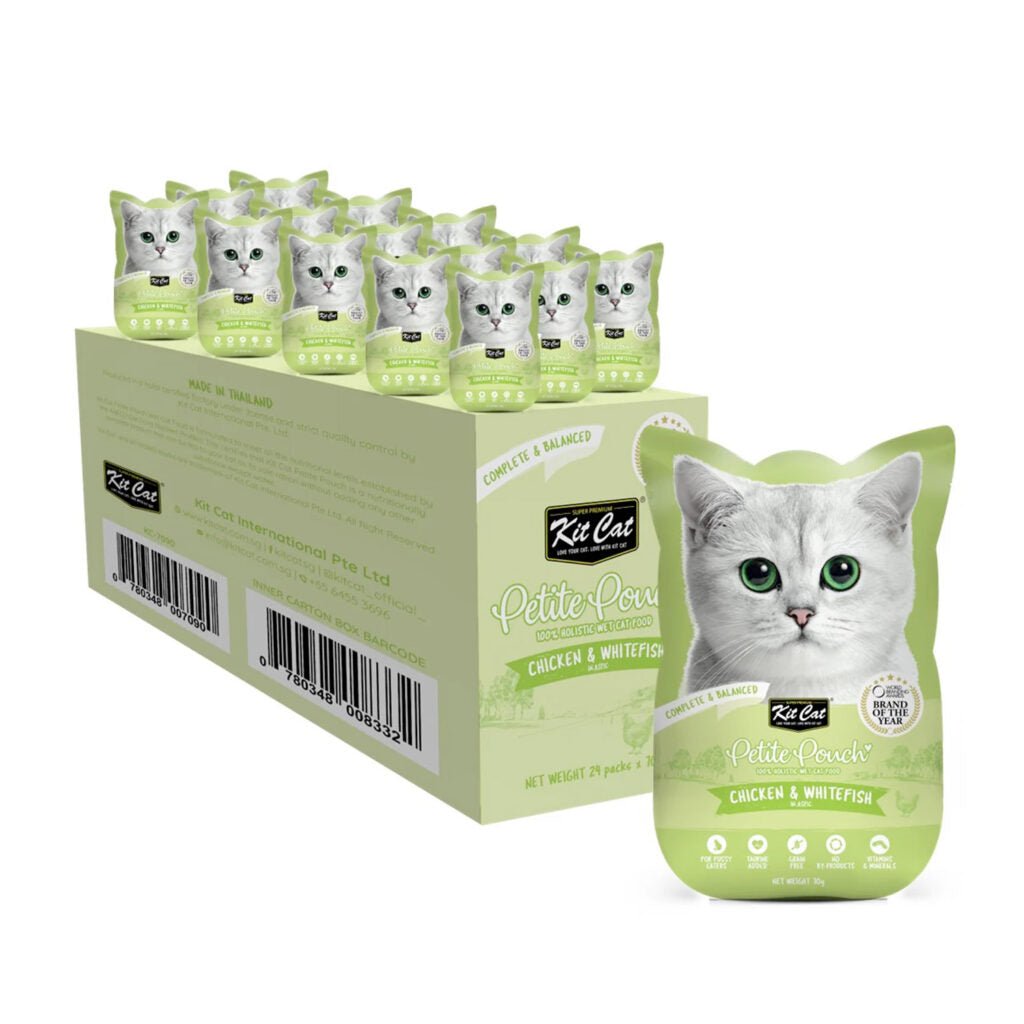 Kit Cat Petite Pouch 70g Chicken & Whitefish