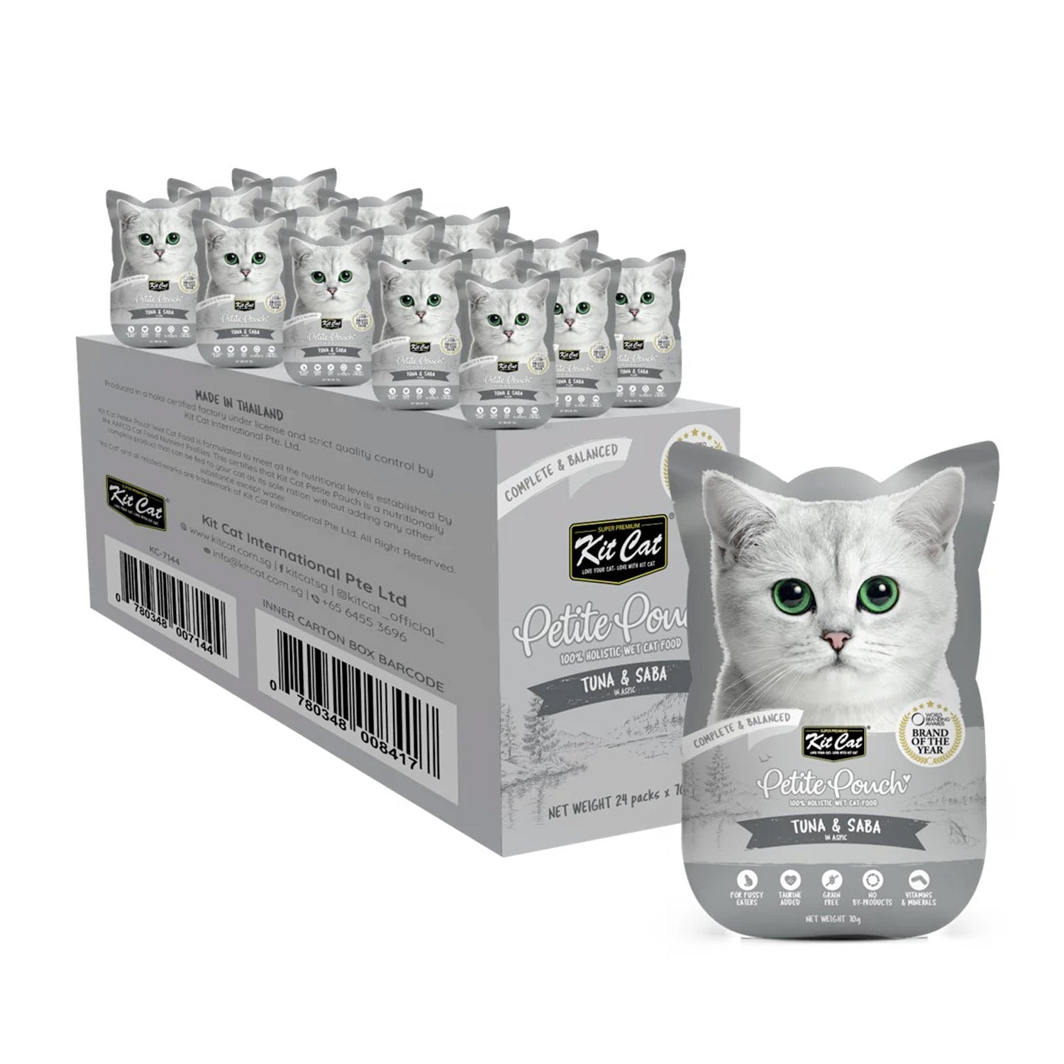 Kit Cat Petite Pouch 70g Tuna & Saba