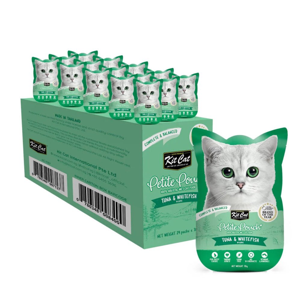 Kit Cat Petite Pouch 70g Tuna & Whitefish
