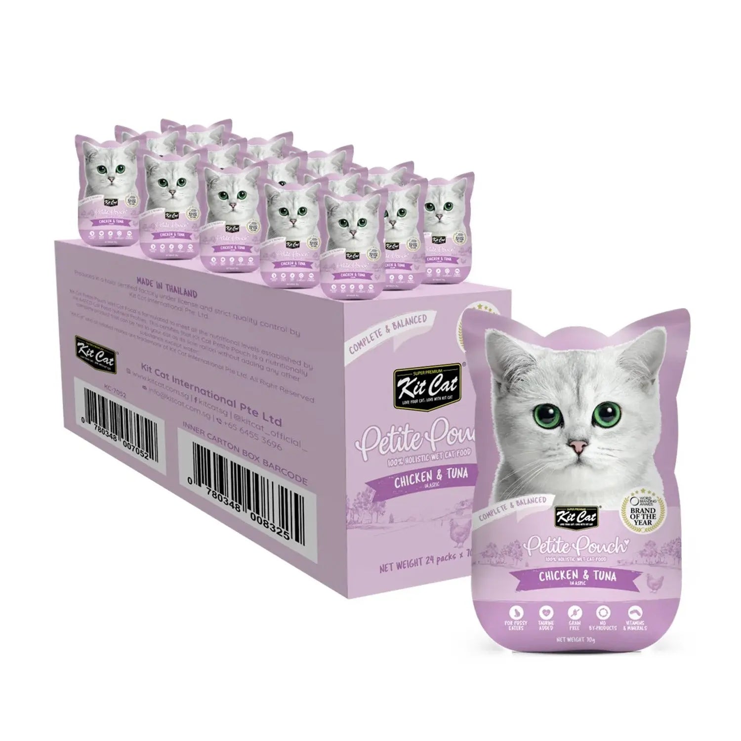 KIT CAT PETITE POUCH CHICKEN & TUNA 70G
