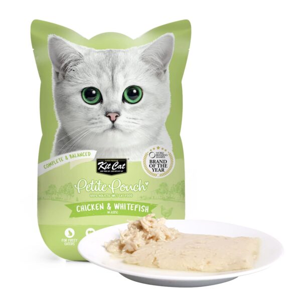 Kit Cat Petite Pouch 70g β Chicken & Whitefish