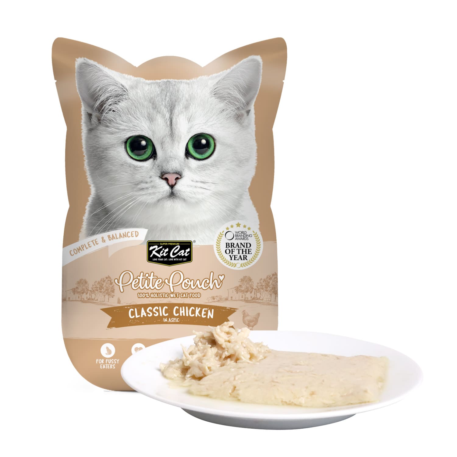 Kit Cat Petite Pouch 70g β Classic Chicken