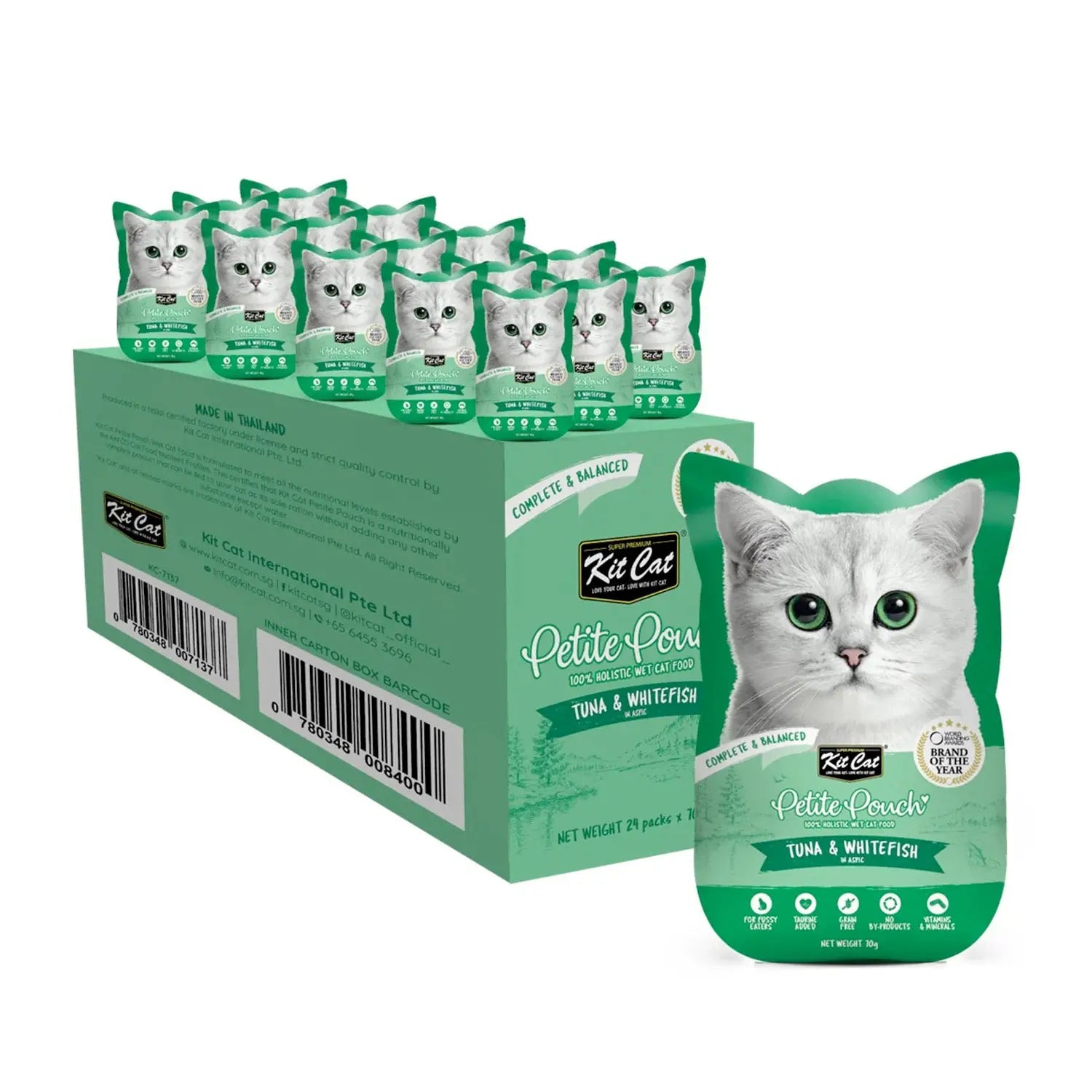 KIT CAT PETITE POUCH TUNA & WHITEFISH 70G