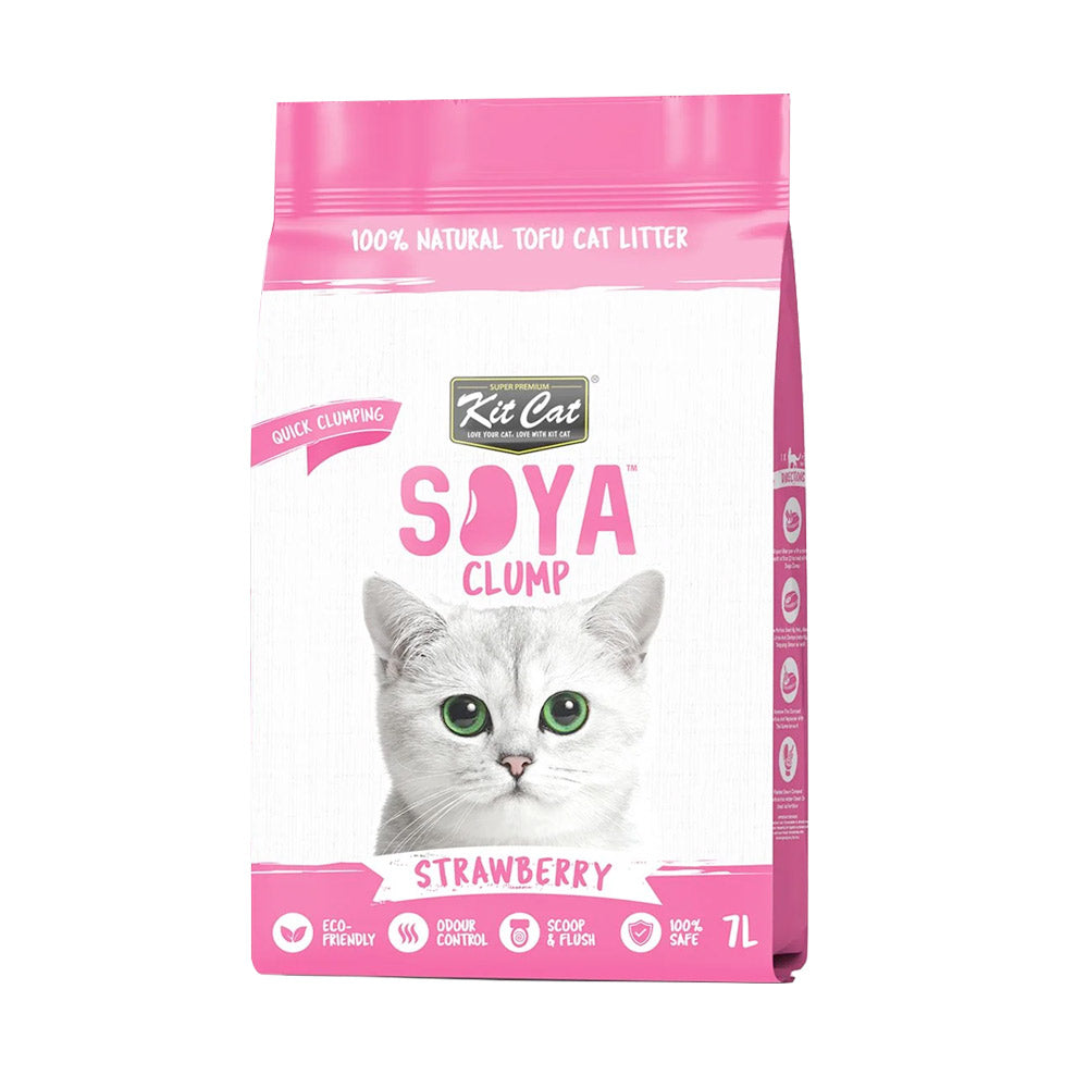 KitCat SoyaClump Soybean Cat Litter Strawberry 7L