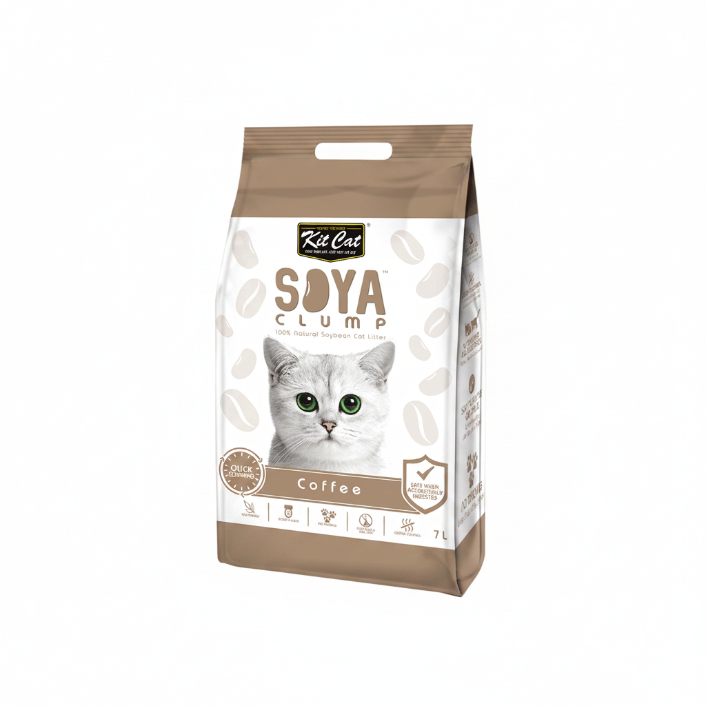 Kit Cat SoyaClump Soyabean Litter Coffee 7L