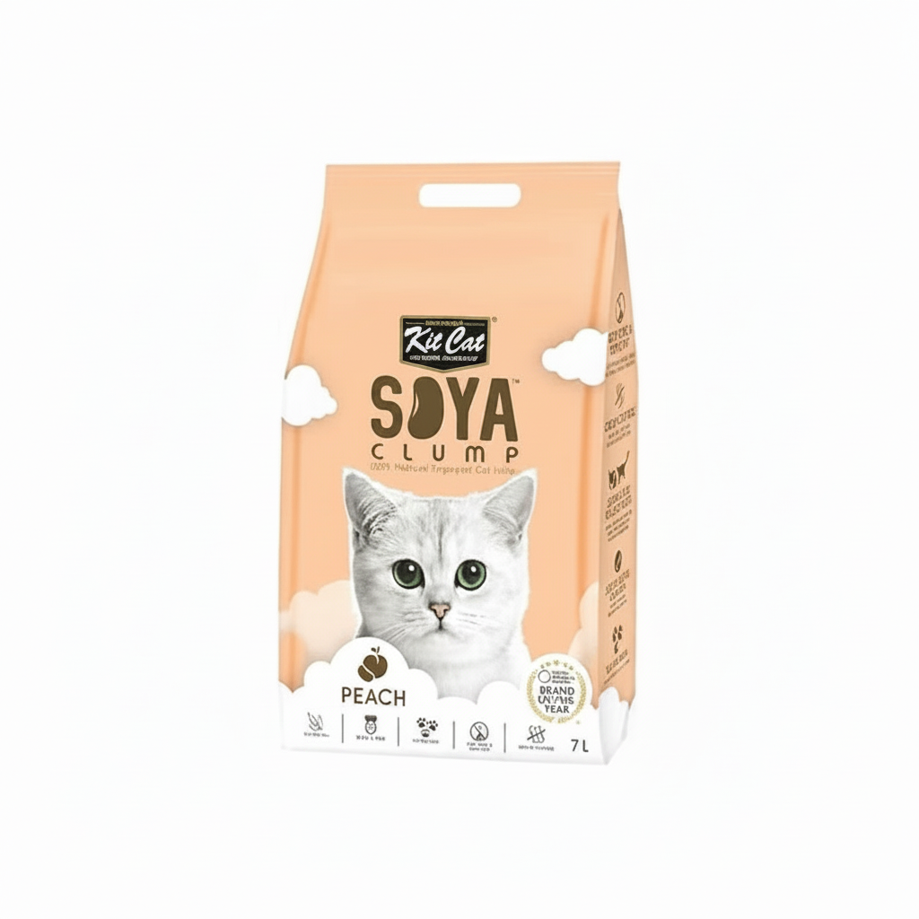 Kit Cat SoyaClump Soyabean Litter Peach 7L