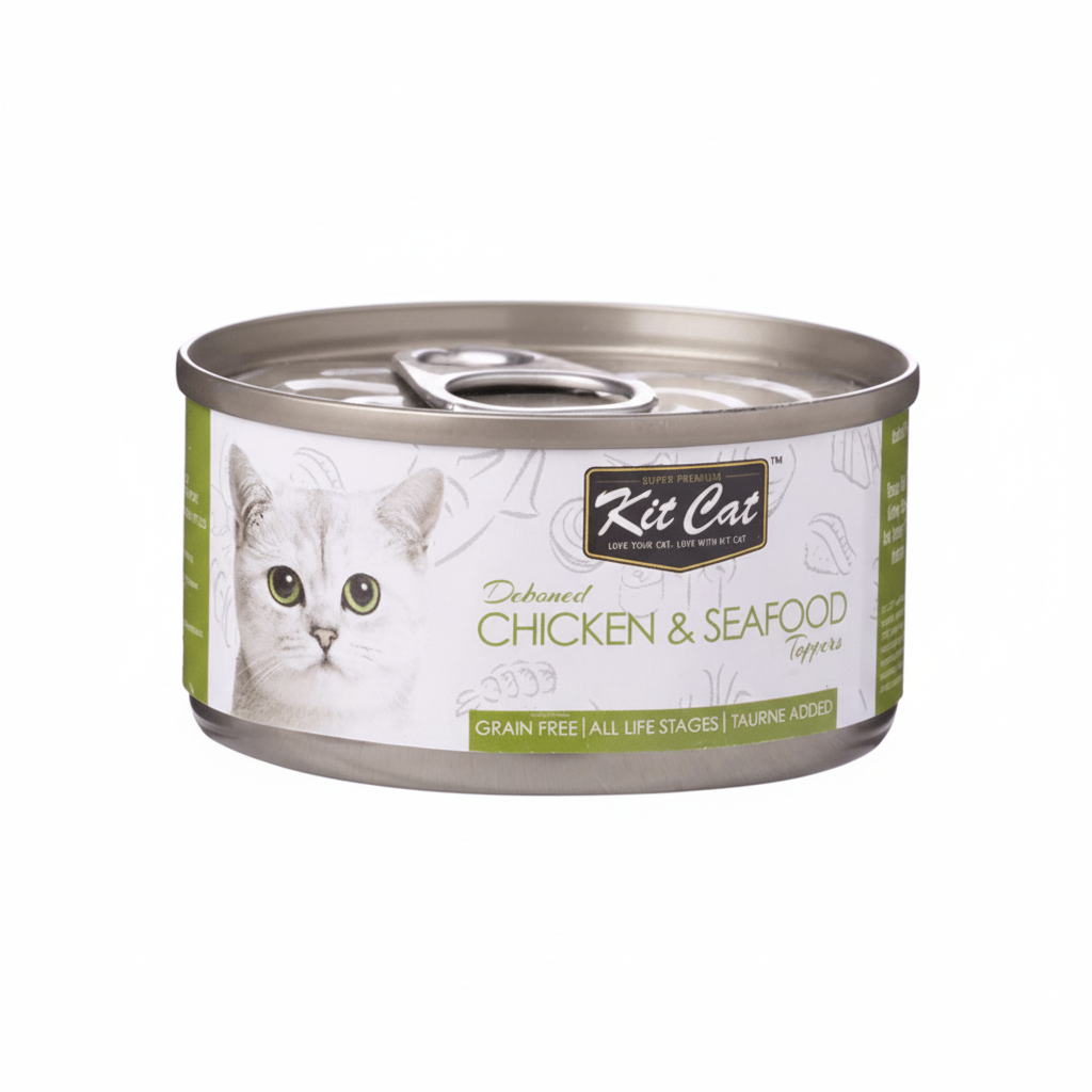Kit Cat-tin- Chicken & Seafood Toppers 80g