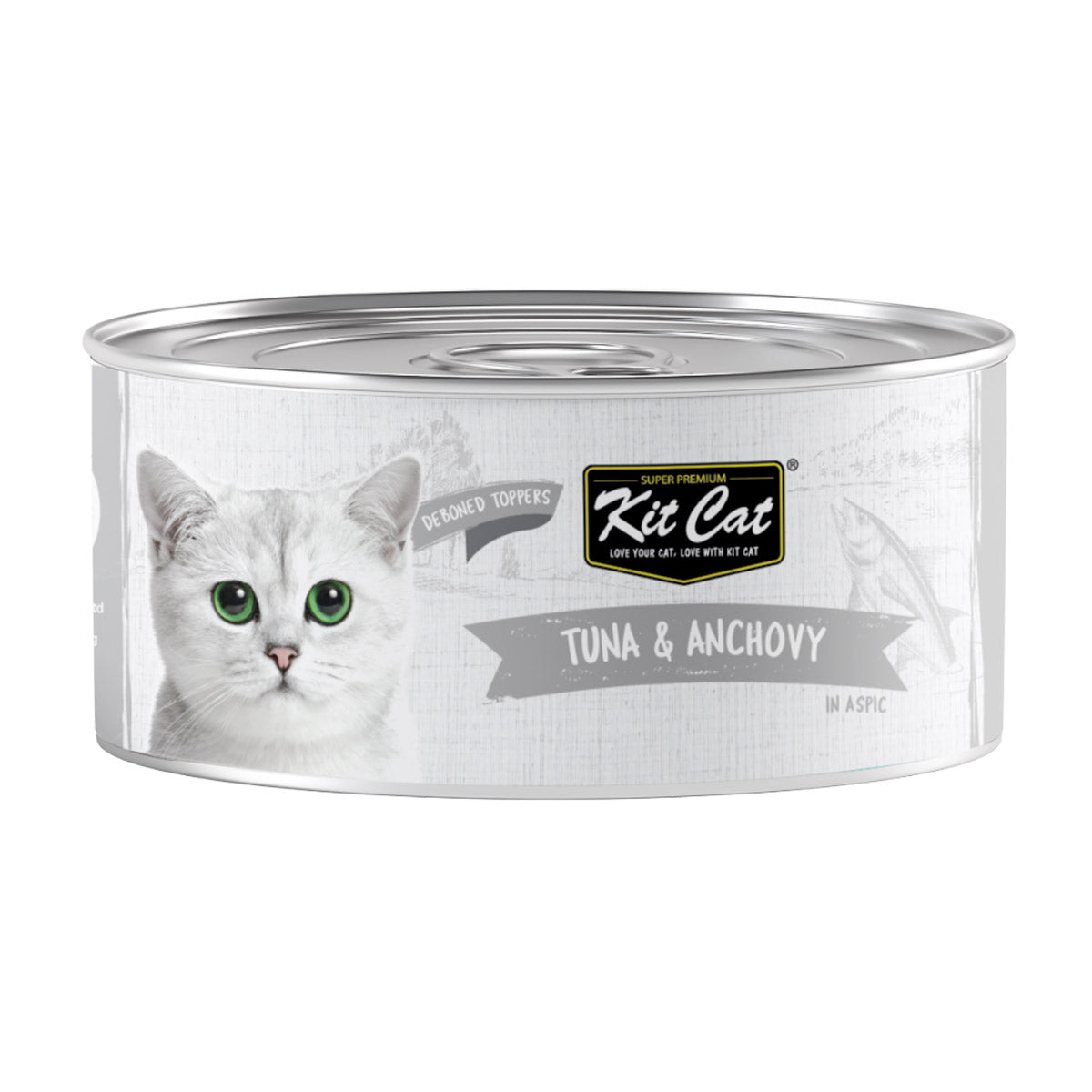 Kit Cat-tin-Tuna & Anchovy Toppers Cat Wet Food 80g