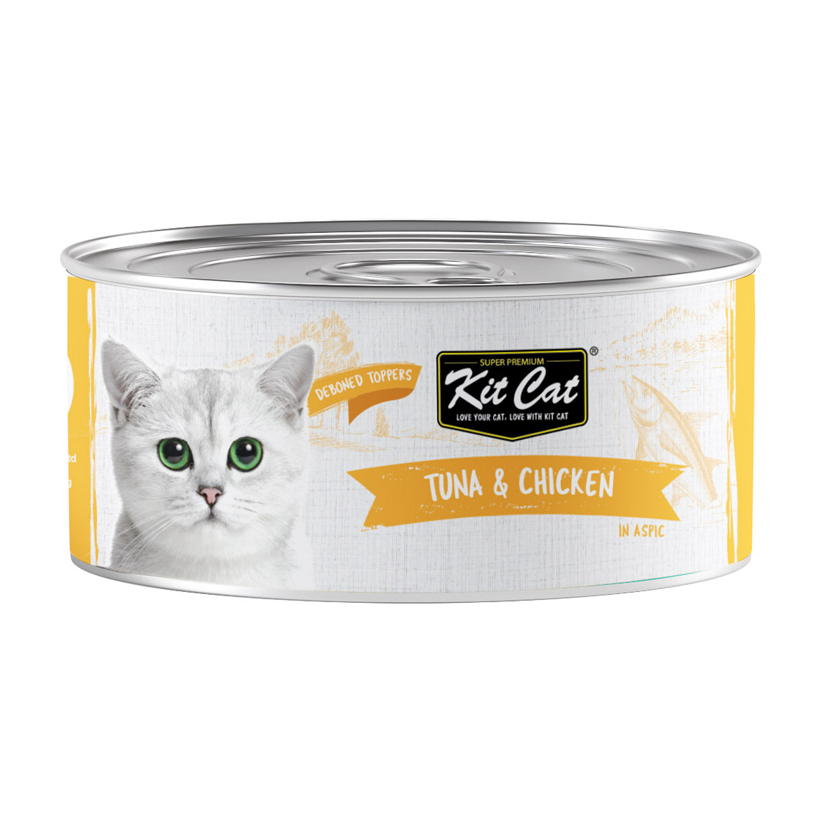 Kit Cat Tin TUNA & CHICKEN Cat Wet Food 80g
