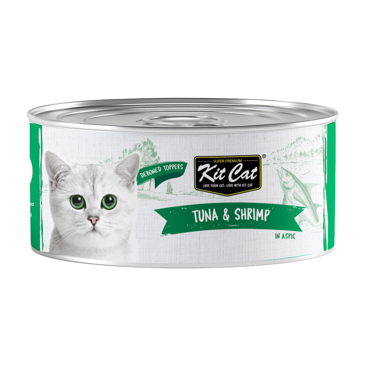 Kit Cat-tin-Tuna & Shrimp Cat Wet Food 80g