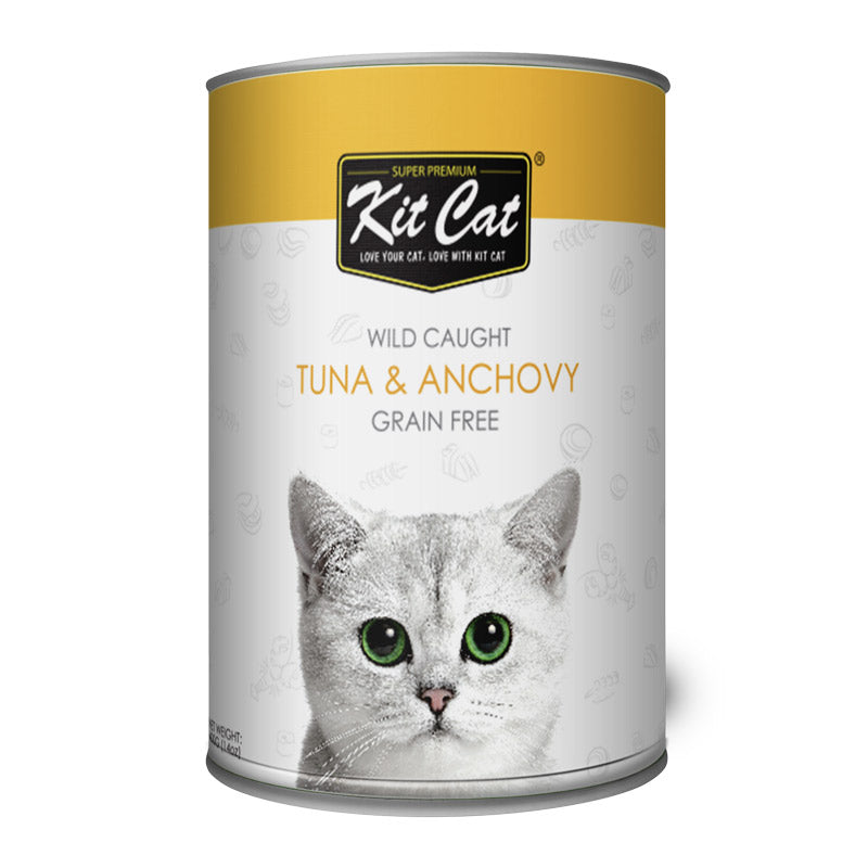 KitCat Wild Caught Tuna & Anchovy Cat Wet Food 400grm