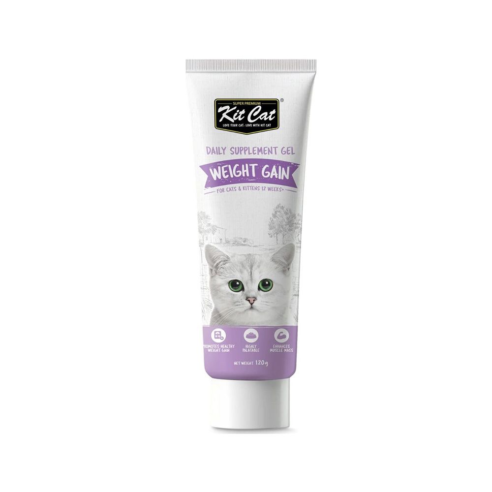 Kit Cat Weight Gain Daily Supplement Gel For Cats and Kittens - 120 g