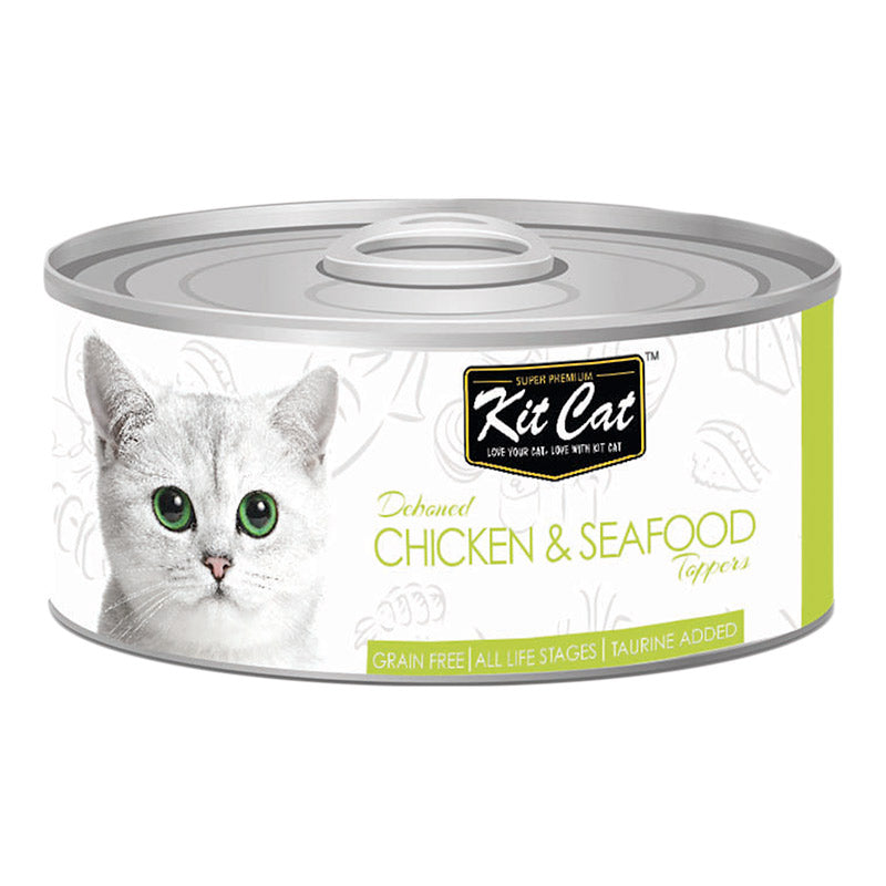 Kit Cat Chicken & Seafood Toppers 80g Cat Meal Topper Food