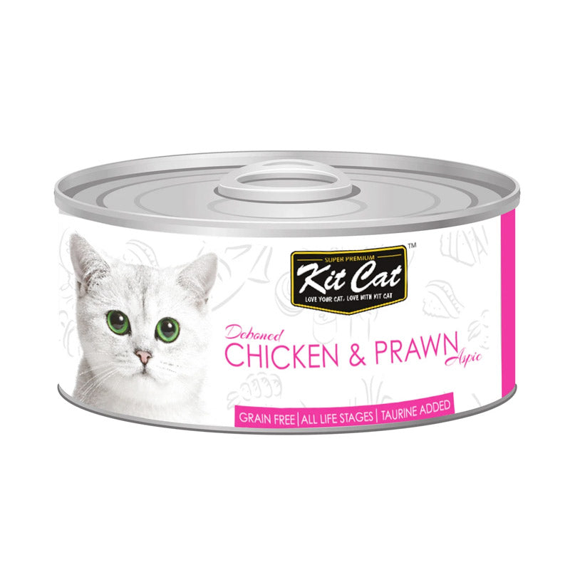Kit Cat Tin CHICKEN & PRAWN Cat Wet Food 80g