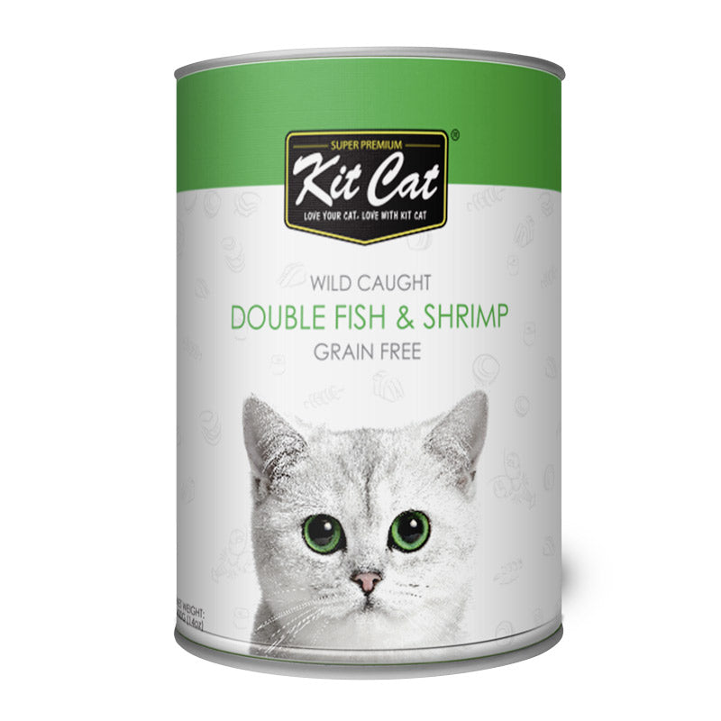 KitCat Wild Caught Double Fish & Shrimp Cat Wet Food 400 gram