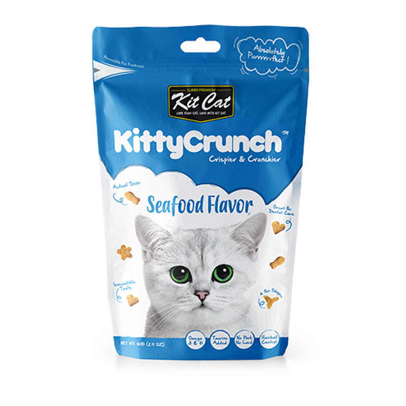 Kit Cat Kitty Crunch Seafood Flavor (60g) Cat Treat