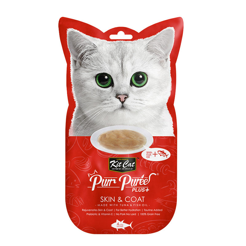 PureePlus Skin & Coat(Tuna) 60grm Cat Treat