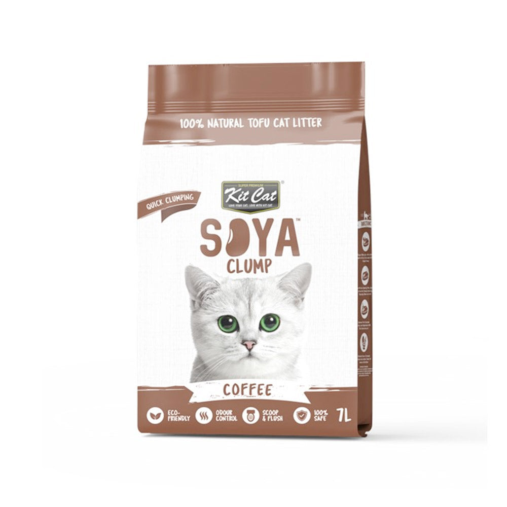 KitCat SoyaClump Soyabean Cat Litter Coffee 7L