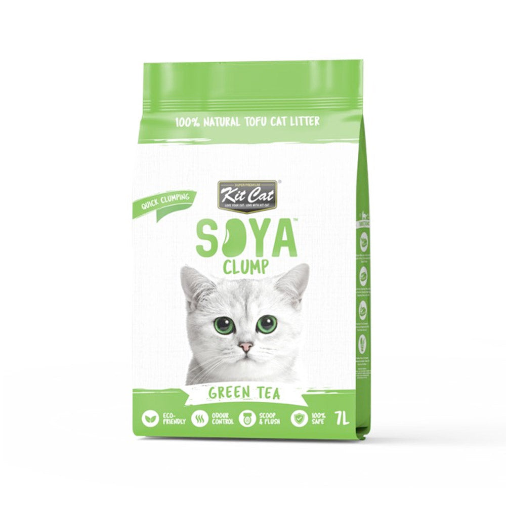 KitCat SoyaClump Soybean Cat Litter G Tea 7L