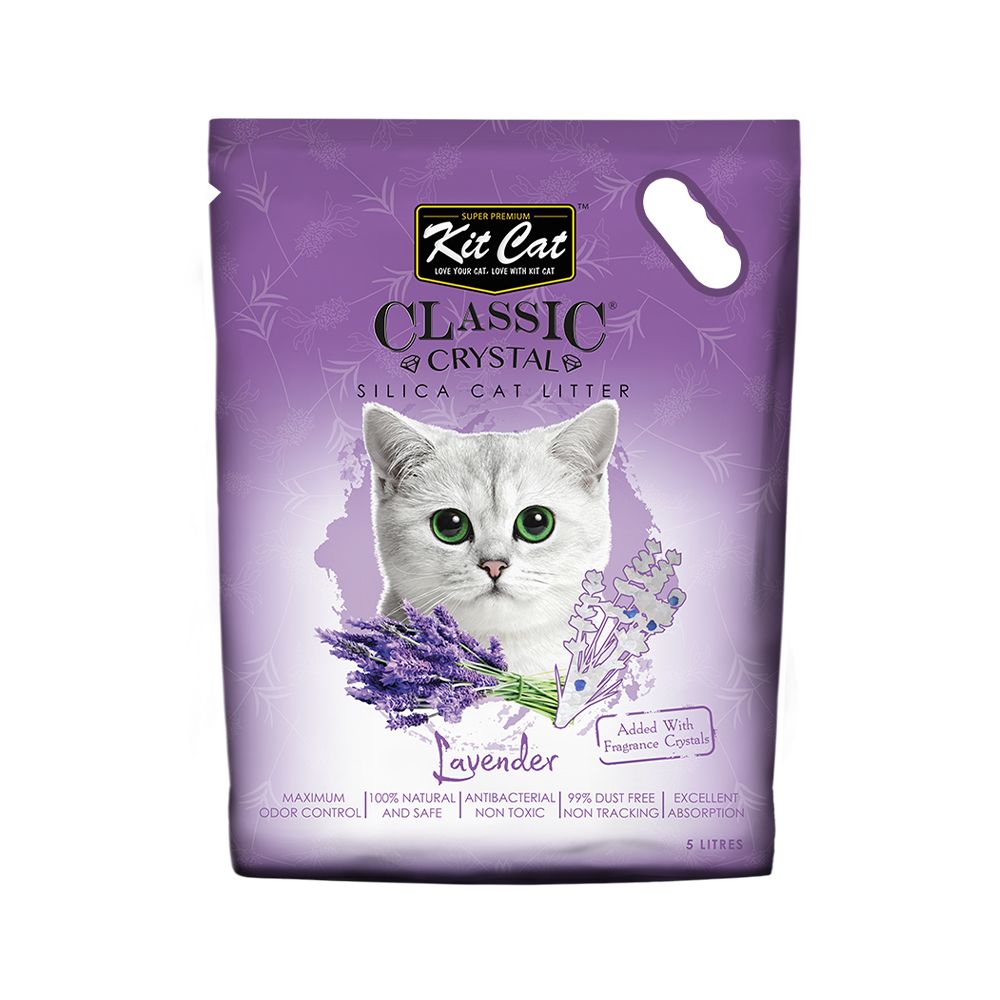 Kit Cat Classic Crystal Lavender Cat Litter - 5L