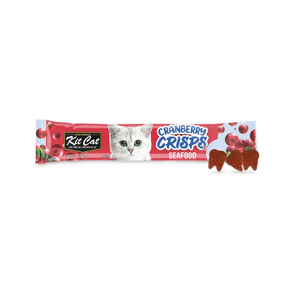 Kit Cat Cranberry Crisps Seafood Cat Treats – 20 g