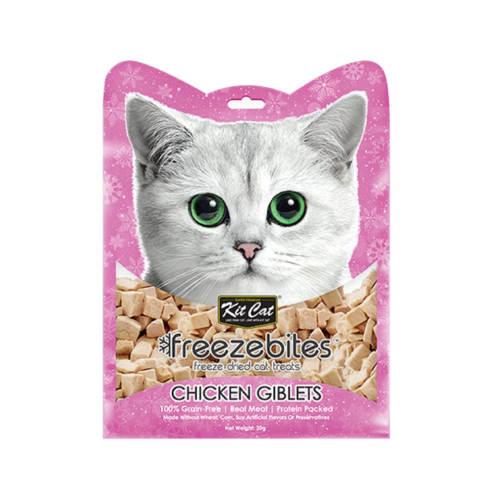 Kit Cat Freezebites Chicken Giblets Cat Treats - 20g