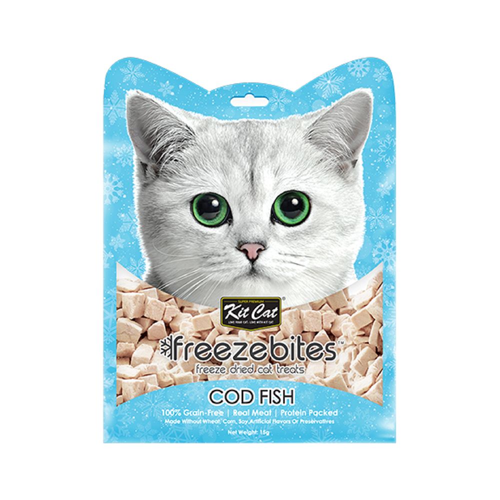 Kit Cat Freezebites CodFish Cat Treats - 15g