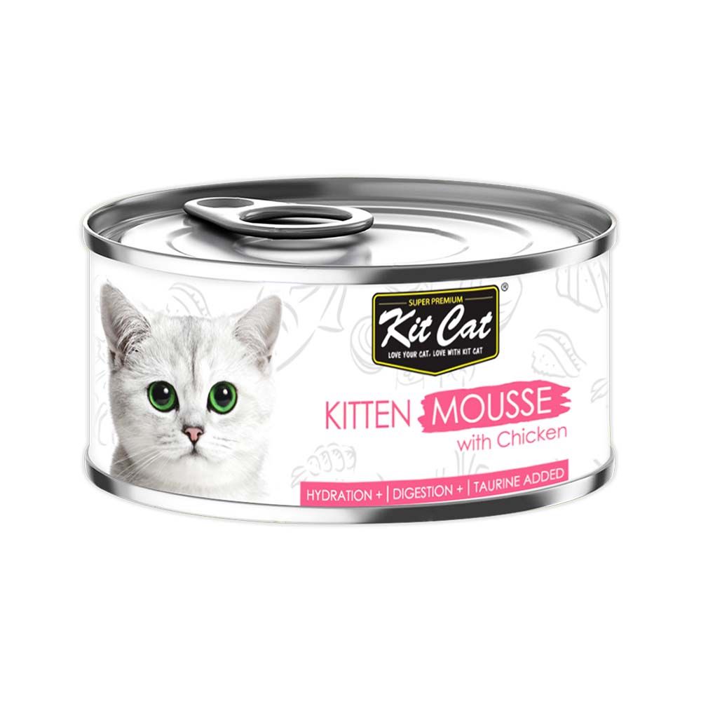 Kit Cat Kitten Mousse With Chicken Wet Cat Food - 80g